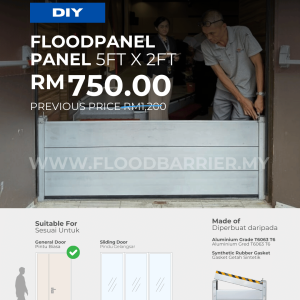 5ft x 2ft Flood Barrier (FloodPanel)